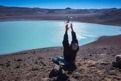 Catamarca provincia, Laguna Celeste volcano, french tv documentary