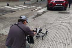 Downtown Ciudad de Buenos Aires, european advertising shooting.