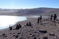 Catamarca provincia, Laguna Celeste volcano, french tv documentary